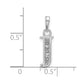 Diamond Letter J Initial Pendant - WBC