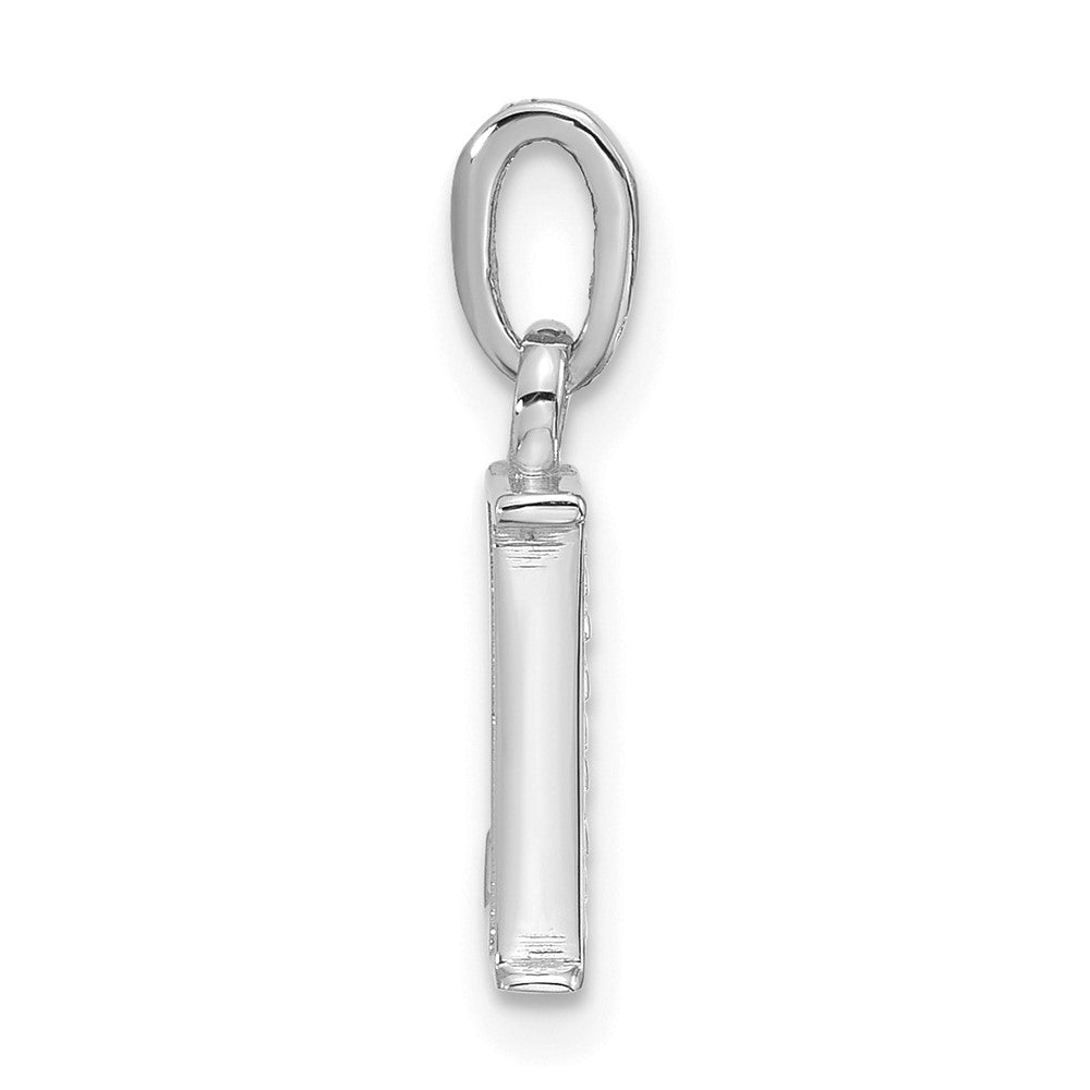 Diamond Letter L Initial Pendant - WBC