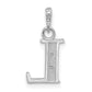 Diamond Letter L Initial Pendant - WBC