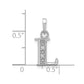 Diamond Letter L Initial Pendant - WBC