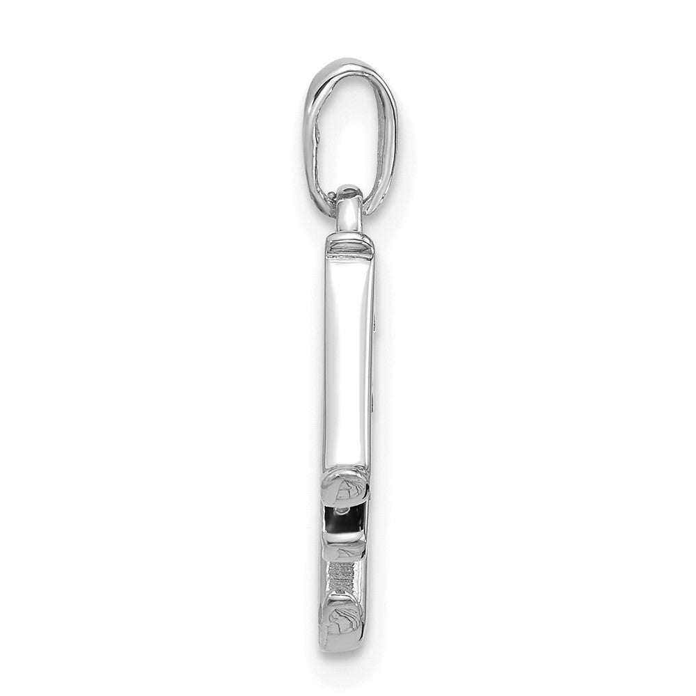 Diamond Letter M Initial Pendant - WBC