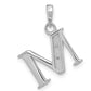 Diamond Letter M Initial Pendant - WBC