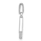 Diamond Letter N Initial Pendant - WBC