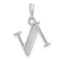 Diamond Letter N Initial Pendant - WBC