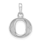 Diamond Letter O Initial Pendant - WBC