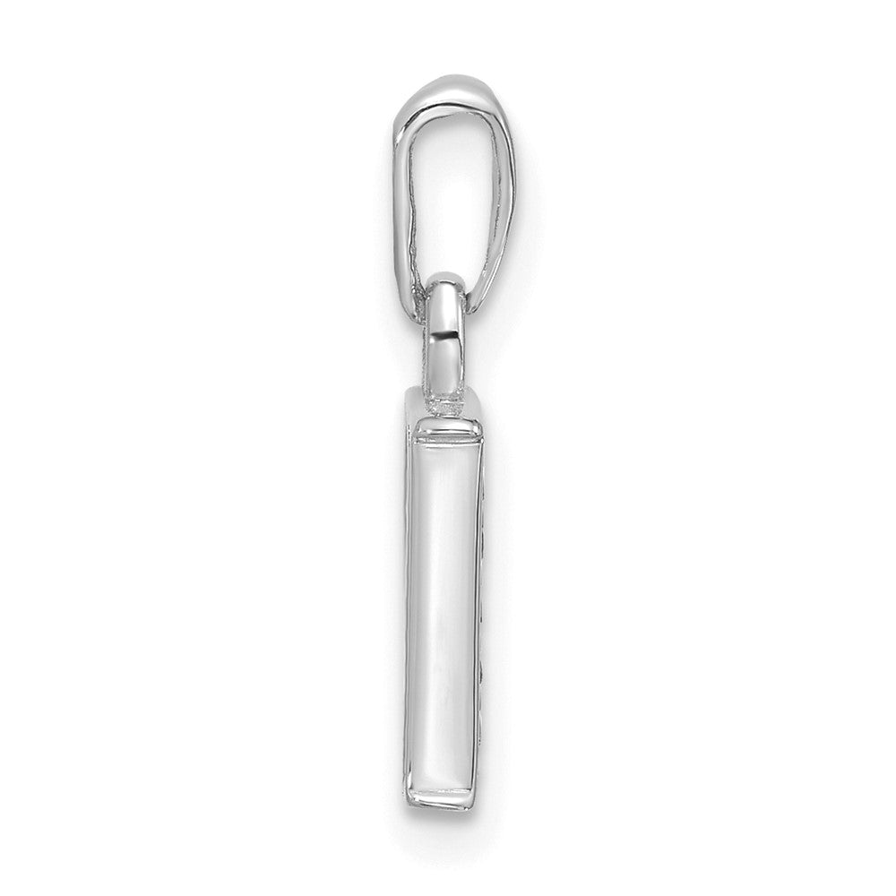 Diamond Letter P Initial Pendant - WBC