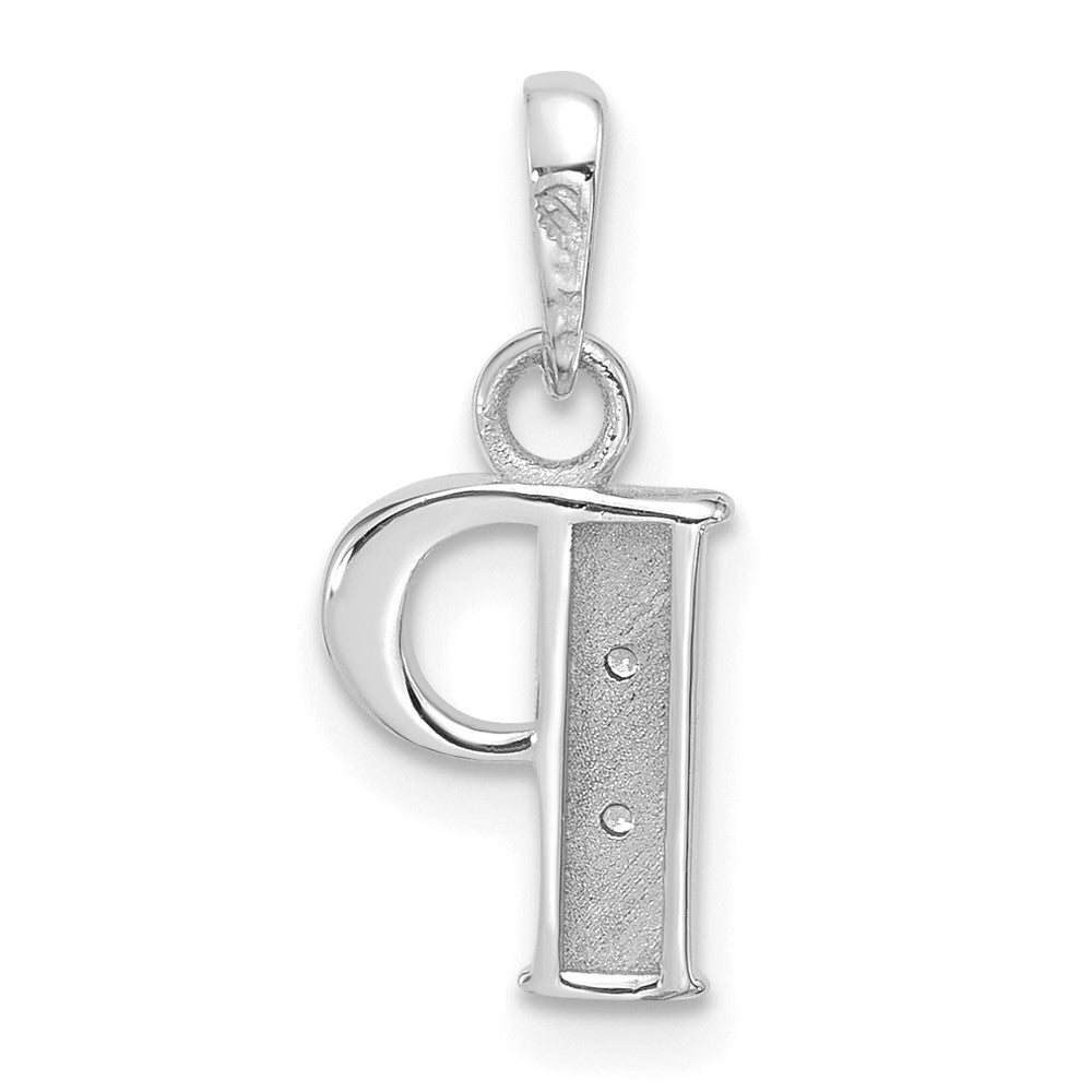 Diamond Letter P Initial Pendant - WBC