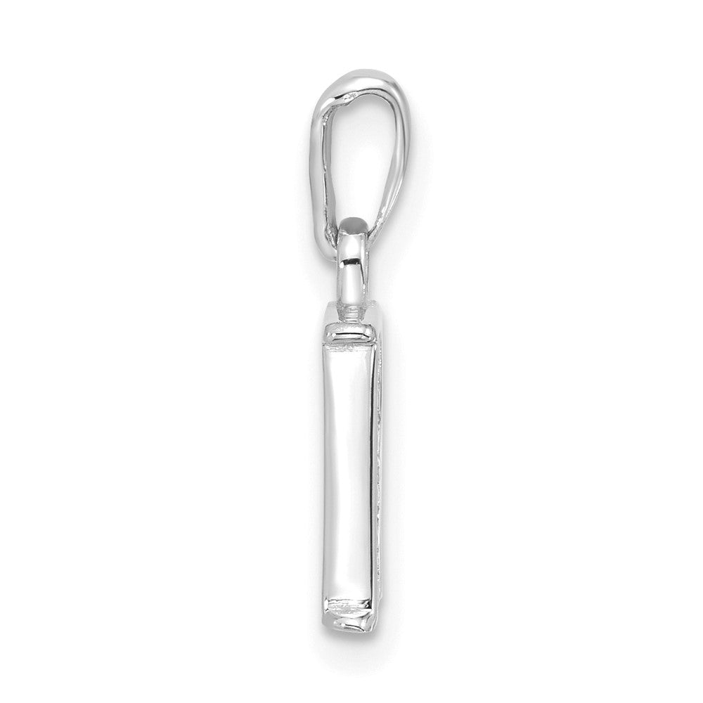 Diamond Letter R Initial Pendant - WBC