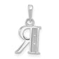 Diamond Letter R Initial Pendant - WBC