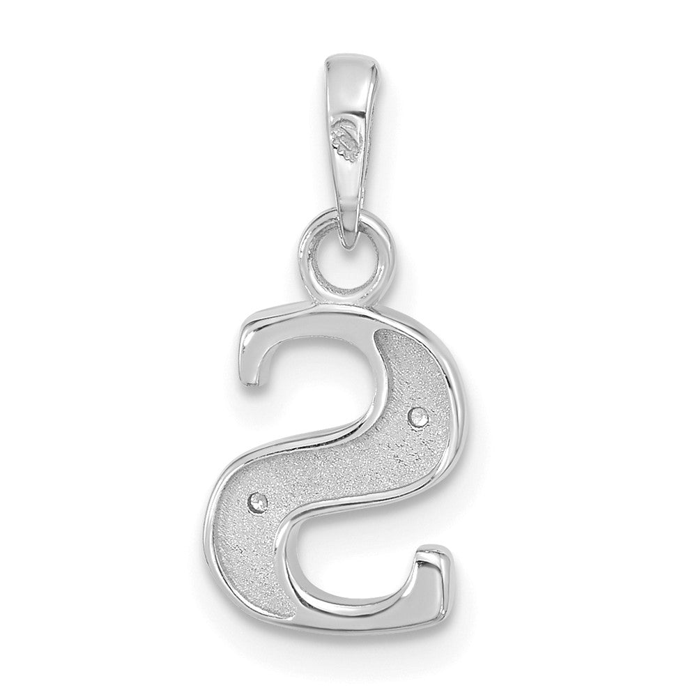 Diamond Letter S Initial Pendant - WBC