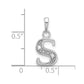 Diamond Letter S Initial Pendant - WBC