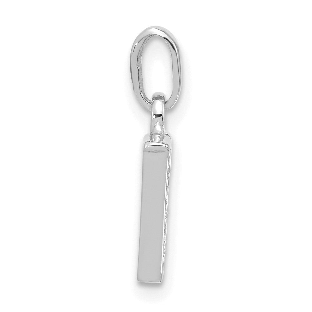 Diamond Letter V Initial Pendant - WBC