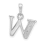 Diamond Letter W Initial Pendant - WBC