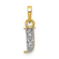 with Rhodium Diamond Letter J Initial Pendant - WBC