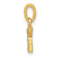 with Rhodium Diamond Letter K Initial Pendant - WBC