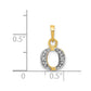 with Rhodium Diamond Letter O Initial Pendant - WBC