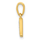 with Rhodium Diamond Letter W Initial Pendant - WBC