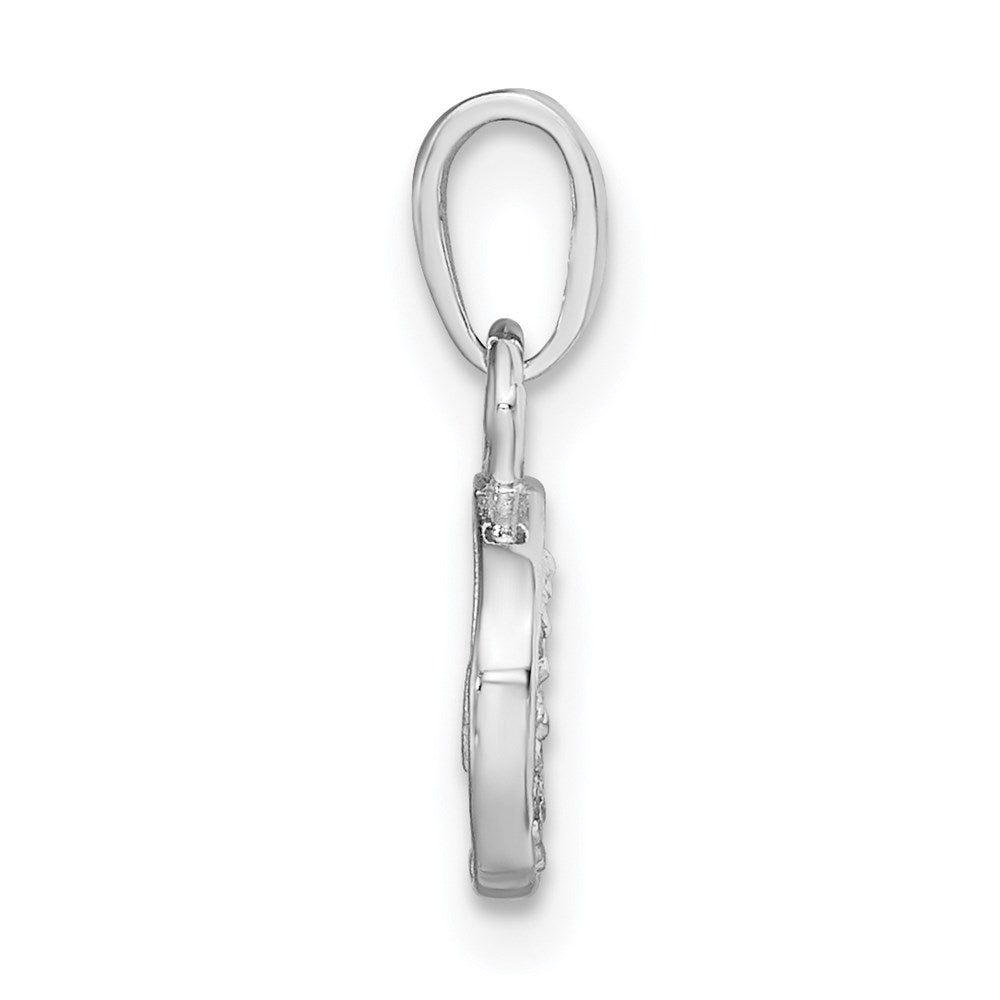 with Rhodium Diamond Letter C Initial Pendant - WBC