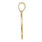 Script Letter F Initial Pendant with Diamond - WBC