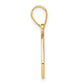 Script Letter O Initial Pendant with Diamond - WBC