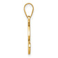 Script Letter R Initial Pendant with Diamond - WBC