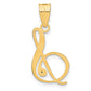 Script Letter S Initial Pendant with Diamond - WBC