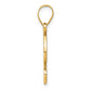 Script Letter T Initial Pendant with Diamond - WBC
