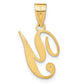 Script Letter Y Initial Pendant with Diamond - WBC