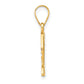 Script Letter Z Initial Pendant with Diamond - WBC