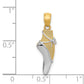 and Rhodium Ballet Shoe Pendant - WBC