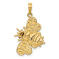 Enameled 3-D Bumblebee Pendant - WBC