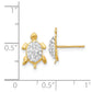 Crystal Turtle Post Earrings - WBC