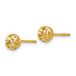 Fancy Pierced Ball Post Earrings - WBC