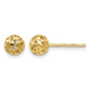 Fancy Pierced Ball Post Earrings - WBC