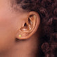 Polished CZ Cube Post Earrings - WBC