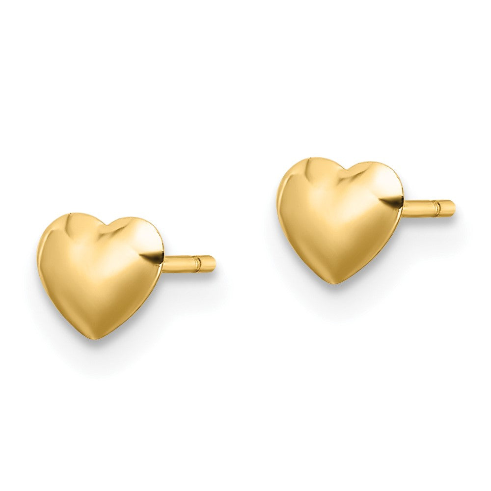 Polished Heart Post Stud Earrings - WBC