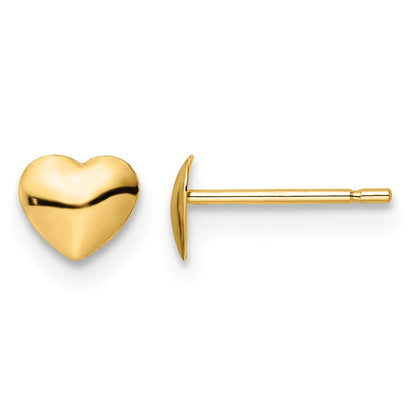 Polished Heart Post Stud Earrings - WBC