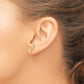 Polished Heart CZ Post Earrings - WBC