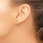 Polished Flower CZ Post Earrings - WBC