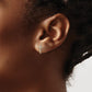 CZ Cross Post Earrings - WBC