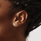 CZ Halo Heart Post Earrings - WBC