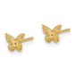 Polished Small Butterfly Post Earrings - WBC