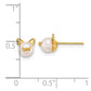 Polished Freshwater Cultured Pearl Cat Post Earrings - WBC