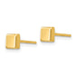 Polished Square Post Earrings - WBC