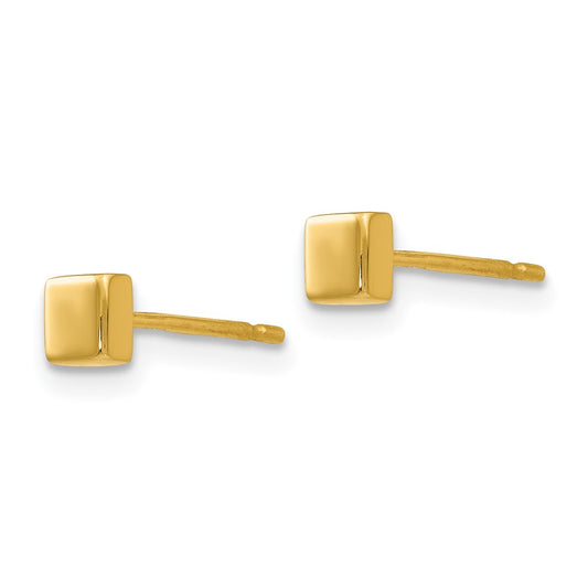 Polished Square Post Earrings - WBC