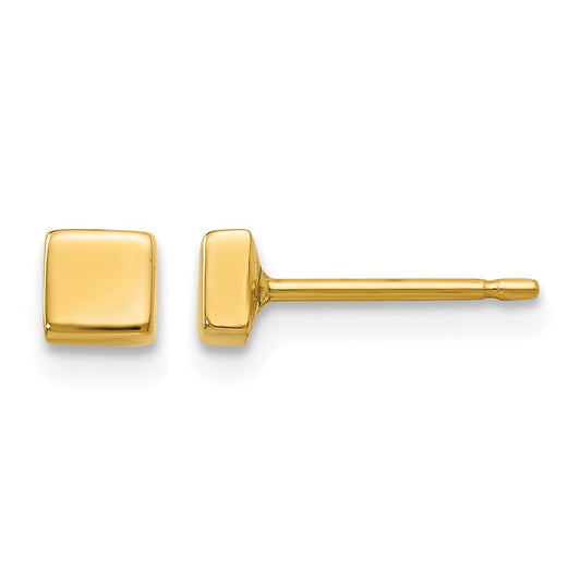 Polished Square Post Earrings - WBC