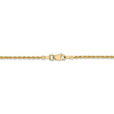 14k 1.50mm D/C Rope with Lobster Clasp Chain-WBC-012L-22