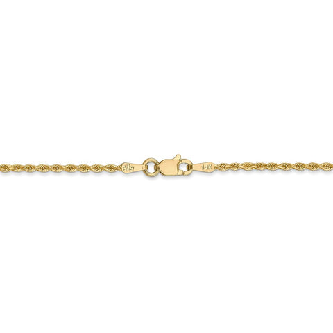 14k 1.50mm D/C Rope with Lobster Clasp Chain-WBC-012L-22