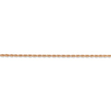 14k Rose Gold 1.50mm D/C Rope with Lobster Clasp Chain-WBC-012R-30