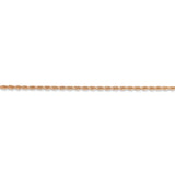 14k Rose Gold 1.50mm D/C Rope with Lobster Clasp Chain-WBC-012R-20